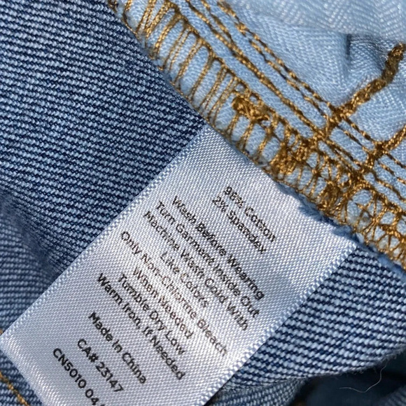 Talbots flawless slim ankle denim flower print jeans - Picture 7 of 8